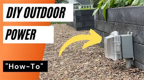 installing outdoor outlet in yard